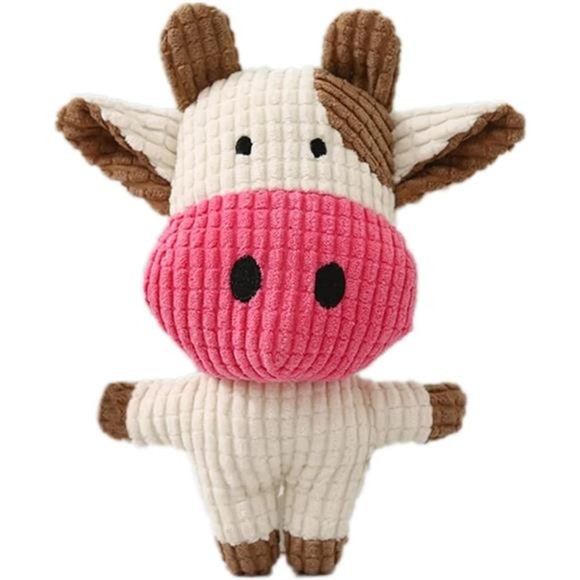 NEW - Plush Dog Toy Squeaky Puppy Chew Toys , Gift for Dog Lovers - Picture 1 of 6